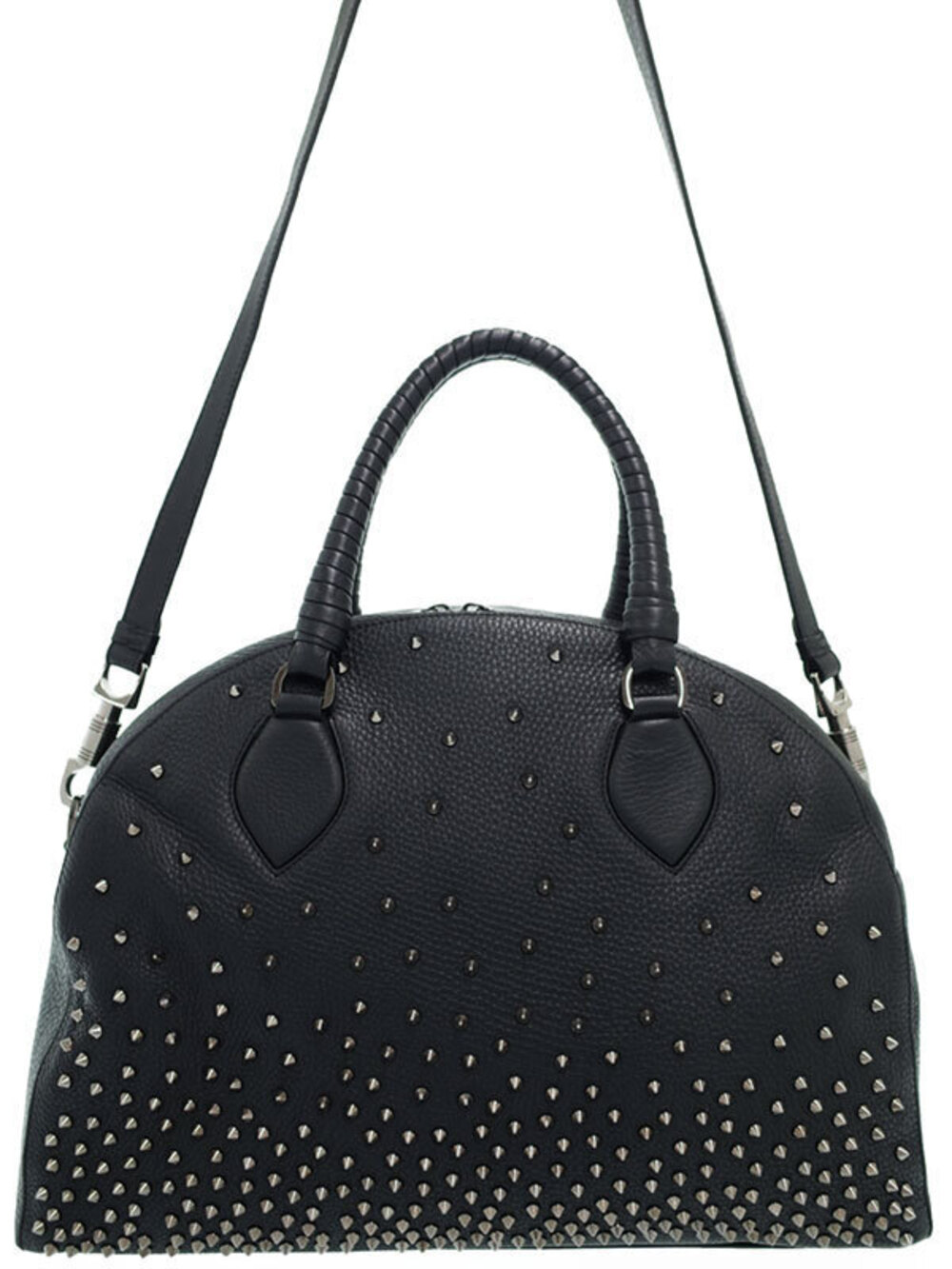 Christian Louboutin Panettone Boston Bag Studded Stud Black